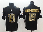 Nike Steelers 19 JuJu Smith Schuster Black Vapor Impact Limited Jerseys,baseball caps,new era cap wholesale,wholesale hats